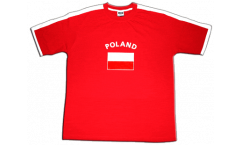 T-Shirt Polonia, rossa-bianca, taglia XXL, Runner-T