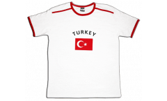 T-Shirt Turchia, bianca-rossa, taglia XXL, Soccer-T