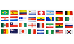 Coppa del Mondo 2014 set di bandiere - 90 x 150 cm