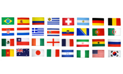 Coppa del Mondo 2014 set di bandiere - 30 x 45 cm