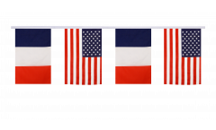 Cordata dell'amicizia Francia - USA - 15 x 22 cm