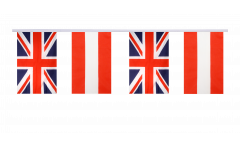 Cordata dell'amicizia Regno Unito - Austria - 15 x 22 cm