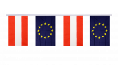 Cordata dell'amicizia Austria - Unione Europea EU - 15 x 22 cm