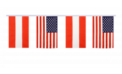 Cordata dell'amicizia Austria - USA - 15 x 22 cm