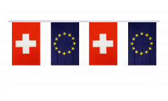 Cordata dell'amicizia Svizzera - Unione Europea EU - 15 x 22 cm
