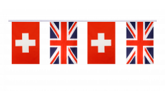 Cordata dell'amicizia Svizzera - Regno Unito - 15 x 22 cm