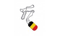 Dog Tag Belgio - 3 x 5 cm