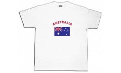 T-Shirt Australia, bianca, taglia L, Round-T
