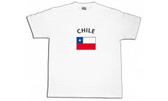 T-Shirt Cile, bianca, taglia M, Round-T