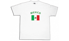T-Shirt Messico, bianca, taglia S, Round-T