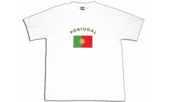 T-Shirt Portogallo, bianca, taglia S, Round-T