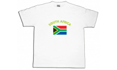 T-Shirt Sudafrica, bianca, taglia S, Round-T
