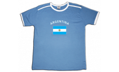T-Shirt Argentina, azzurra chiara-bianca, taglia XXL