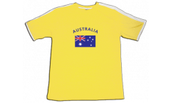 T-Shirt Australia, gialla-bianca, taglia S
