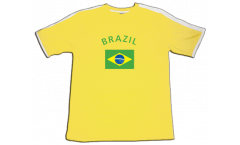 T-Shirt Brasile, gialla-bianca, taglia L