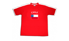 T-Shirt Cile, rossa-bianca, taglia L