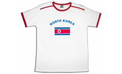 T-Shirt Corea del Nord, bianca-rossa, taglia S