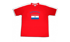 T-Shirt Paraguay, rossa-bianca, taglia L