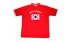 T-Shirt Corea del sud, rossa-bianca, taglia XL