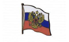 Spilla Bandiera Russia con stemma - 2 x 2 cm