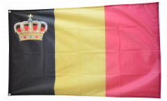 Bandiera Belgio con corona