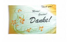 Bandiera Danke - Thank you - Merci - Gracias