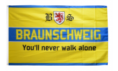 Bandiera Tifosi Braunschweig - You'll never walk alone