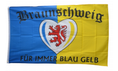 Bandiera Tifosi Braunschweig Für immer blau gelb