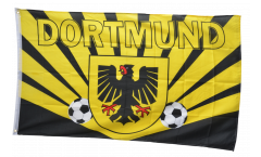 Bandiera Tifosi Dortmund raggi