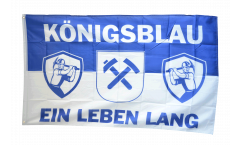 Bandiera Tifosi Gelsenkirchen Königsblau ein Leben lang