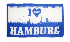 Bandiera Tifosi I Love Hamburg