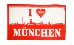 Bandiera Tifosi I Love München