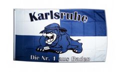 Bandiera Tifosi Karlsruhe bulldog