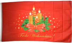 Bandiera Frohe Weihnachten Corona dell'Avvento