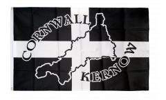 Bandiera Regno Unito Cornwall Kernow Silhouette
