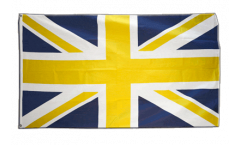 Bandiera Regno Unito Union Jack blu gialla