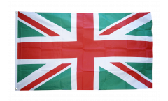 Bandiera Regno Unito Union Jack verde-rosso