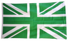 Bandiera Regno Unito Union Jack verde