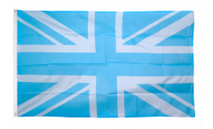 Bandiera Regno Unito Union Jack celeste