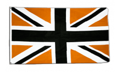 Bandiera Regno Unito Union Jack neri-bruna