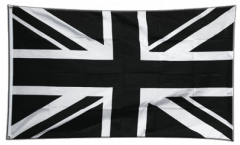 Bandiera Regno Unito Union Jack neri