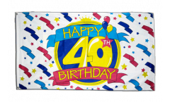 Bandiera Happy Birthday 40