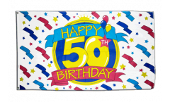 Bandiera Happy Birthday 50