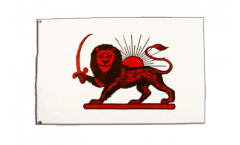 Bandiera Iran leone rosso