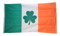 Bandiera Irlanda con Shamrock