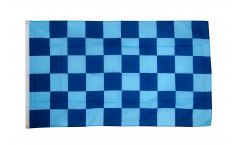 Bandiera a quadri blu-blu