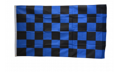 Bandiera a quadri blu-neri