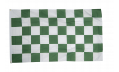 Bandiera a quadri verde-bianchi