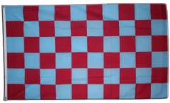 Bandiera a quadri rossi-blu