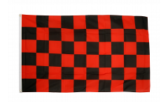 Bandiera a quadri rossi-neri